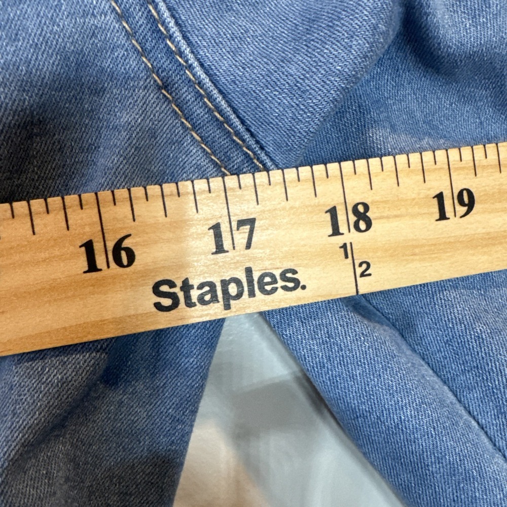 Wax Jean Basic Denim Jacket Large Light Wash - image 7